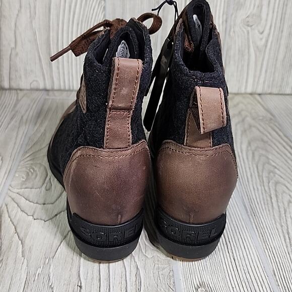 Sorel Evie II NW Lace Up Ankle Wedge Booties Womens 9.5 NEW - Picture 7 of 13